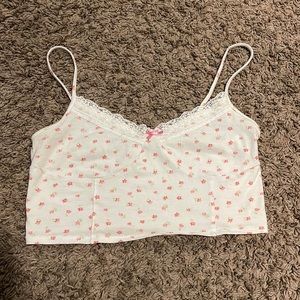 flower print crop top